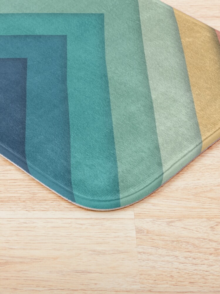 Alternate view of Retro Chevrons 002 Bath Mat