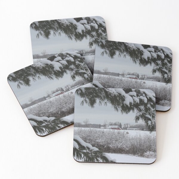Item preview, Winter Barn in the Distance designed and sold by Jocelyn Sperduto Art.