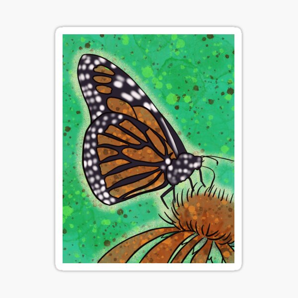 Monarch Butterfly Sticker