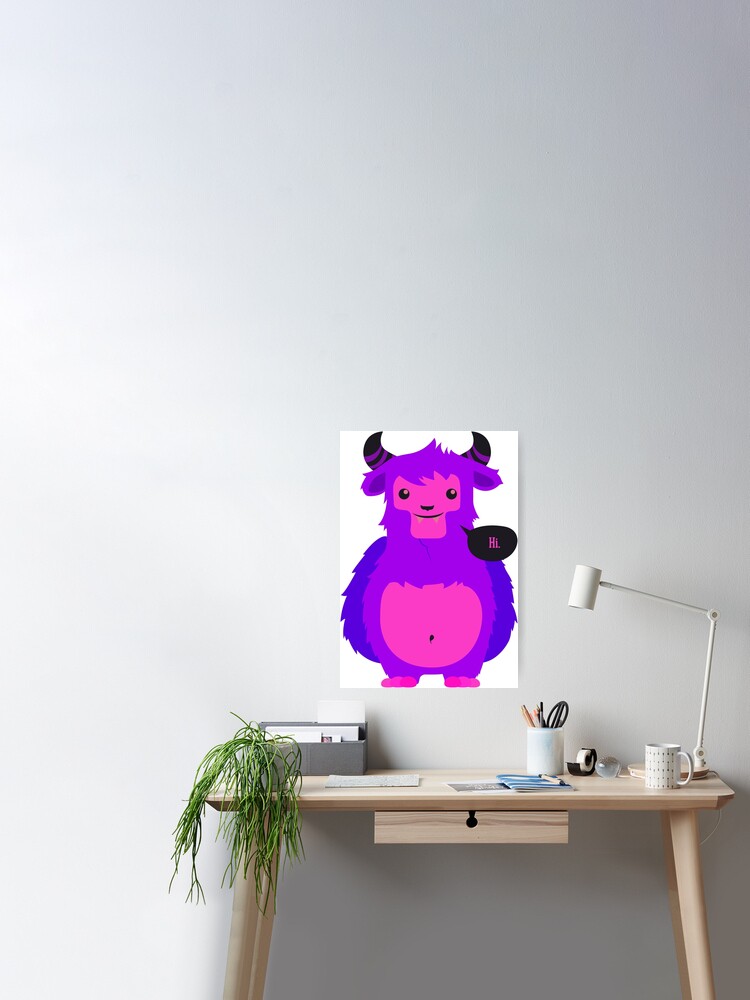 Purple Yeti Logo Sticker for Sale by ZenonIglecias