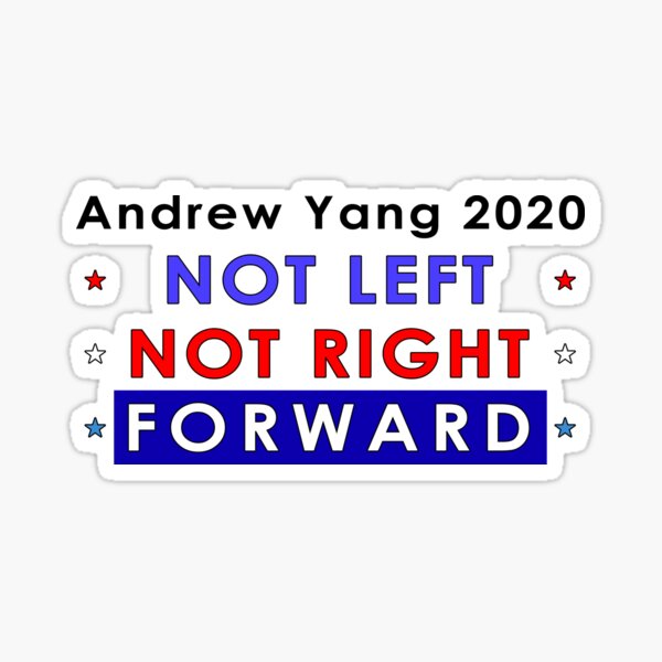 not-left-not-right-forward-sticker-by-fast-designs-redbubble