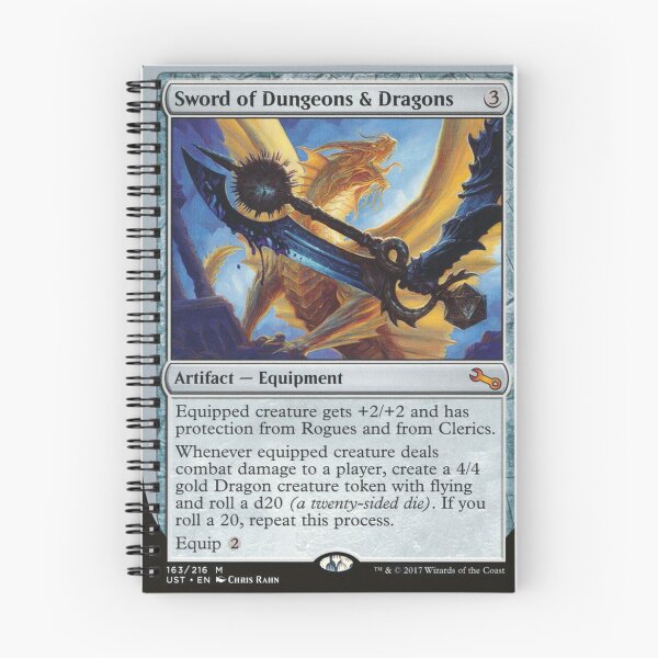 Item preview, Sword of Dungeons and Dragons Funny MTG Card designed and sold by PODLizardWizard.