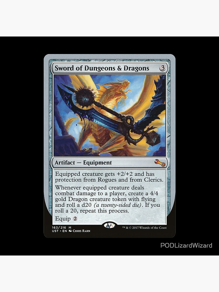 Sword of Dungeons and Dragons Funny MTG Card" Coasters (Set of 4) for Sale  by PODLizardWizard | Redbubble