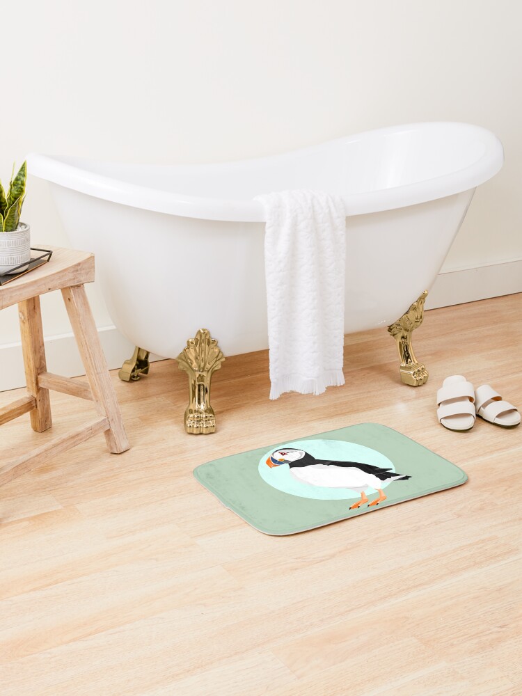 Blue Puffin Bath Bath Mat