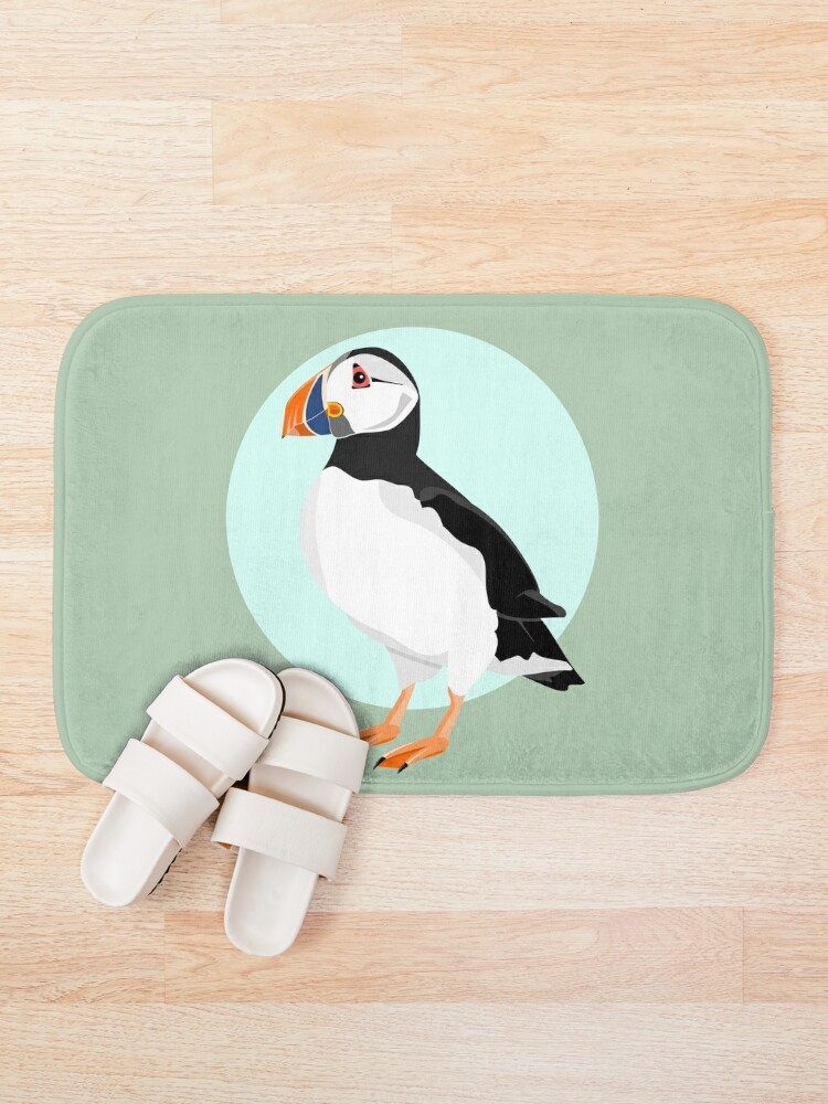 Blue Puffin Bath Bath Mat