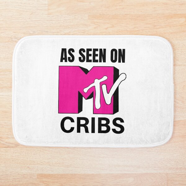 As Seen On MTV Cribs Pink Logo Bath Mat