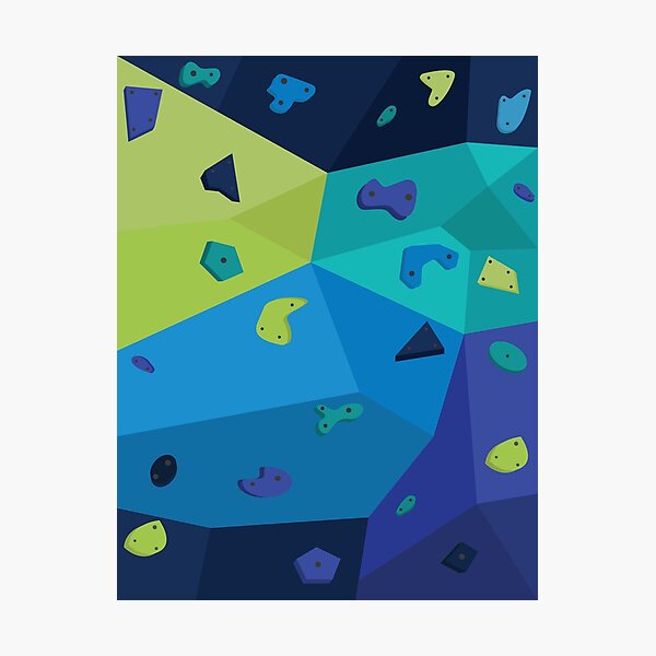 Item preview, Boulder Wall (Blue and Green) designed and sold by Kelly Guerin.