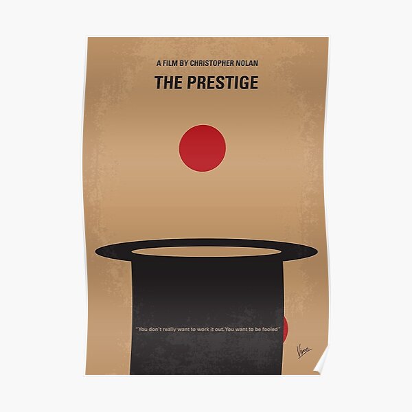 No381- The Prestige minimal movie poster Poster