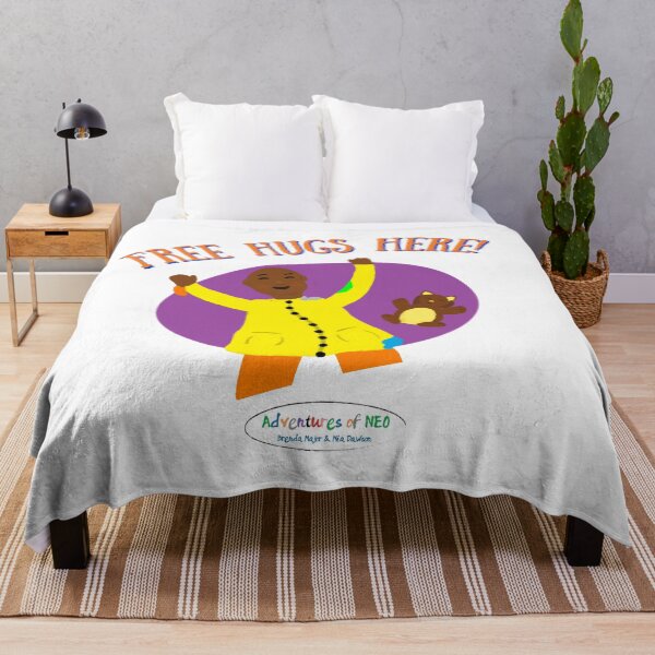 Item preview, Adventures of Neo - Free Hugs Here! (on white) designed and sold by AdventuresOfNeo.