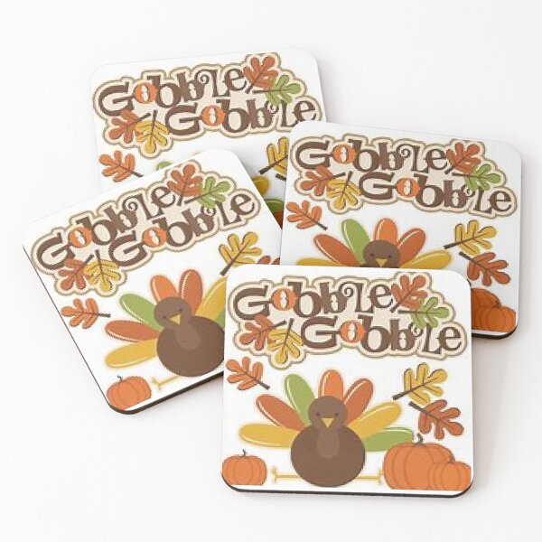 Item preview, Gobble Gobble Turkey Thanksgiving decor, stickers and apparel.     designed and sold by lduke47.