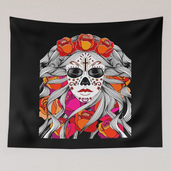 Item preview, Sweet Gisele Sugar Skull Day of the Dead Roses women man T-Shirt designed and sold by Tasia  Ka.