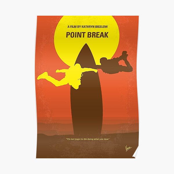 No455- Point Break minimal movie poster Poster