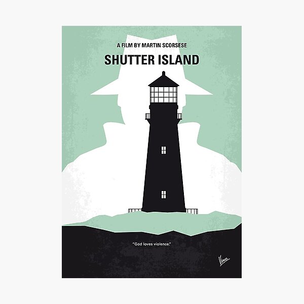 No513- Shutter Island minimal movie poster    Photographic Print
