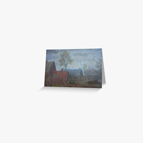 Cloudy Sketch / 1988 / oil on cardboard Greeting Card