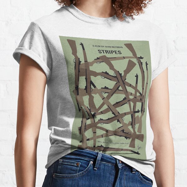 No542- Stripes minimal movie poster Classic T-Shirt