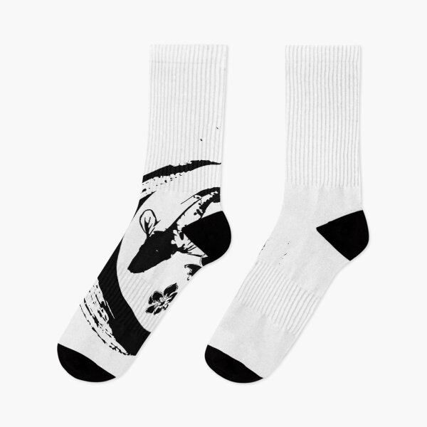 Item preview, Koi fish an sakura flower in black and white background pattern	 designed and sold by asep sarifudin.