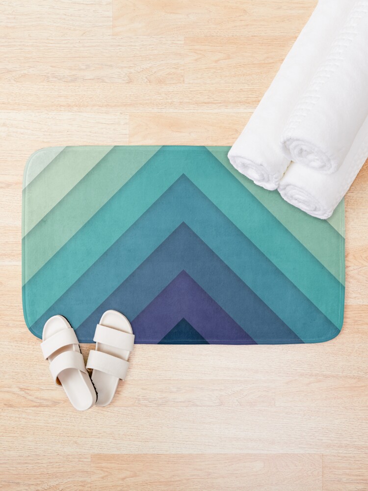 Alternate view of Retro Chevrons 001 Bath Mat