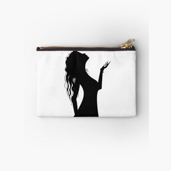 Item preview, Black female silhouette with long hair profile - Sitamood designed and sold by Sitamood.