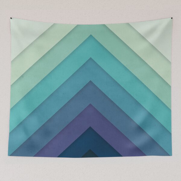 Aperçu de l'œuvre Retro Chevrons 001 créée et vendue par geekchic tees.