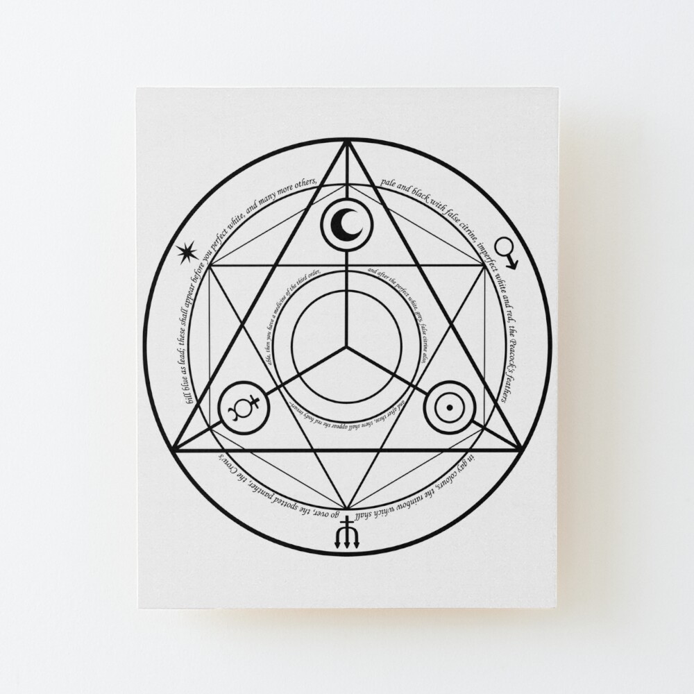 Alchemy Symbol,   ur,mounted_print_wood_portrait_small_front,square,1000x1000