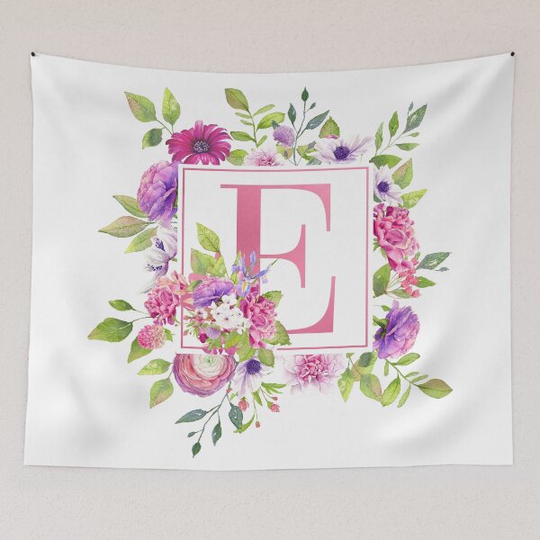 Item preview, Pink Floral Monogram - E designed and sold by Amanda-Lakey.