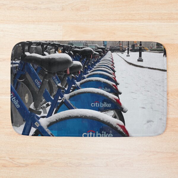 Item preview, City Bikes, Grand Army Plaza, New York City, February 2019 designed and sold by Jocelyn Sperduto Art.