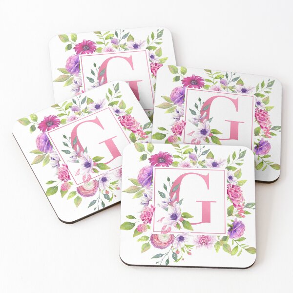 Item preview, Pink Floral Monogram - G designed and sold by Amanda-Lakey.