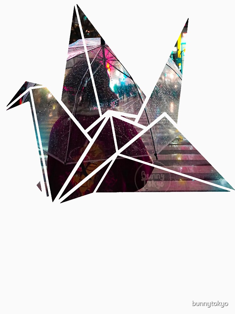Shibuya Crossing in an Origami Crane by bunnytokyo