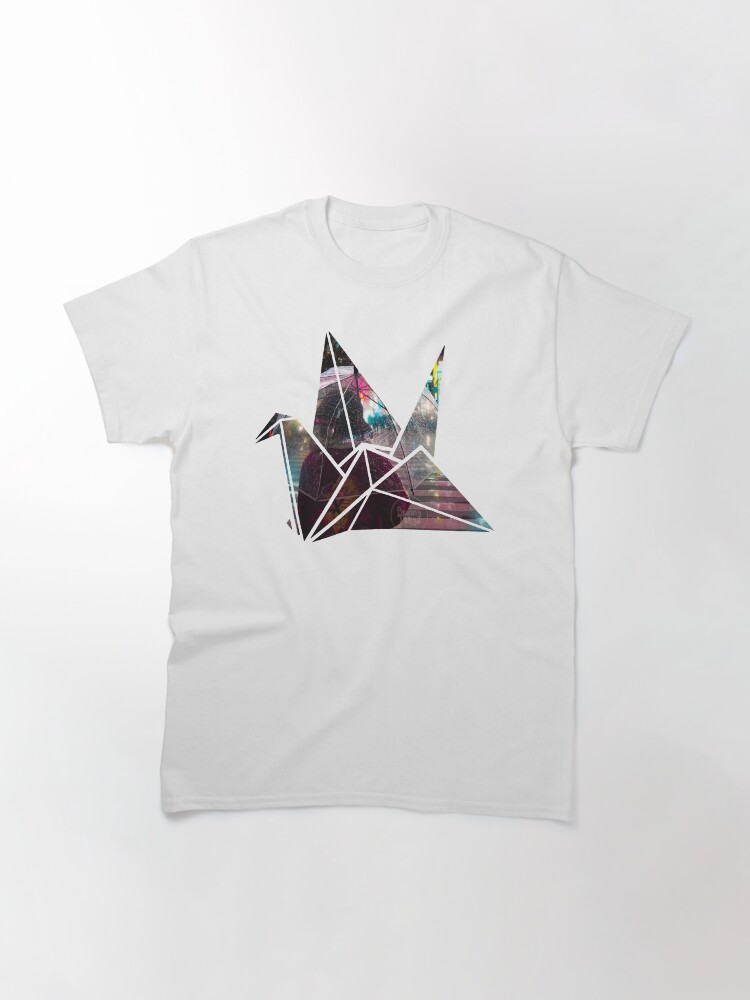 Alternate view of Shibuya Crossing in an Origami Crane Classic T-Shirt