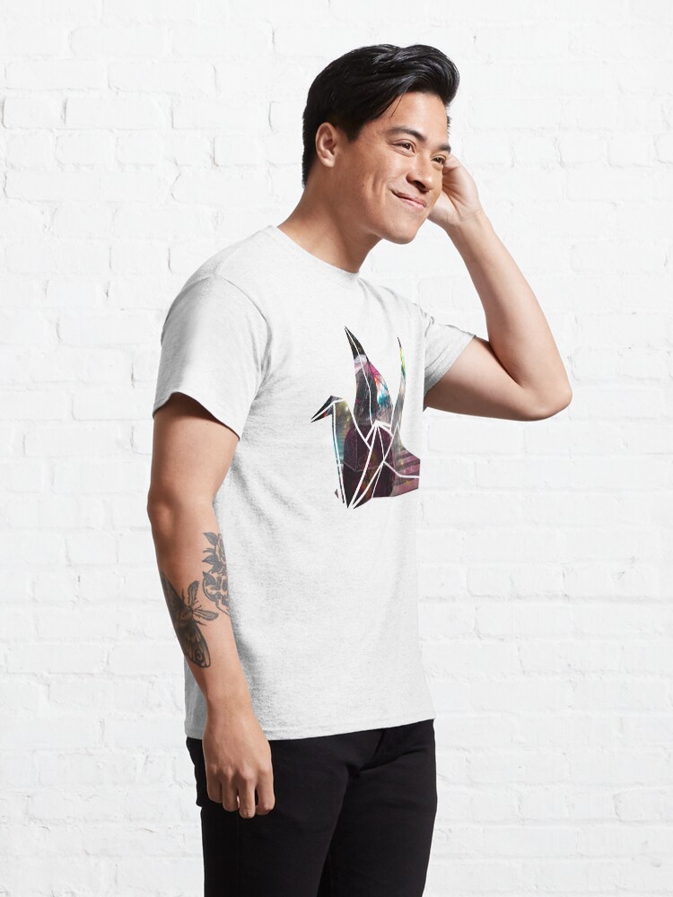 Alternate view of Shibuya Crossing in an Origami Crane Classic T-Shirt