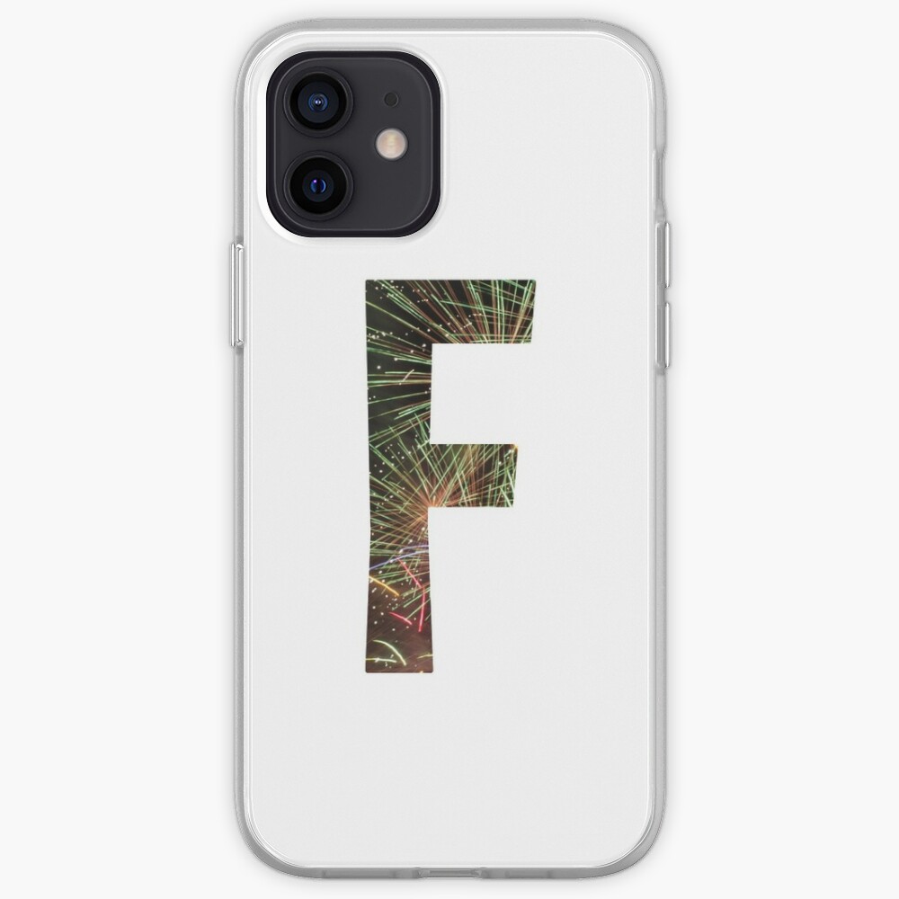 F Ef Letter In Fireworks Iphone Case Cover By Carolina J Redbubble