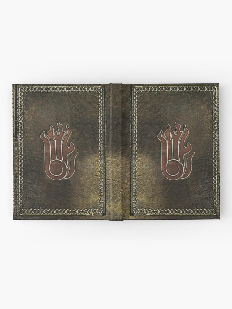 Thumbnail 2 of 3, Hardcover Journal, Skyrim Destruction Spell Tome designed and sold by wildtribe.