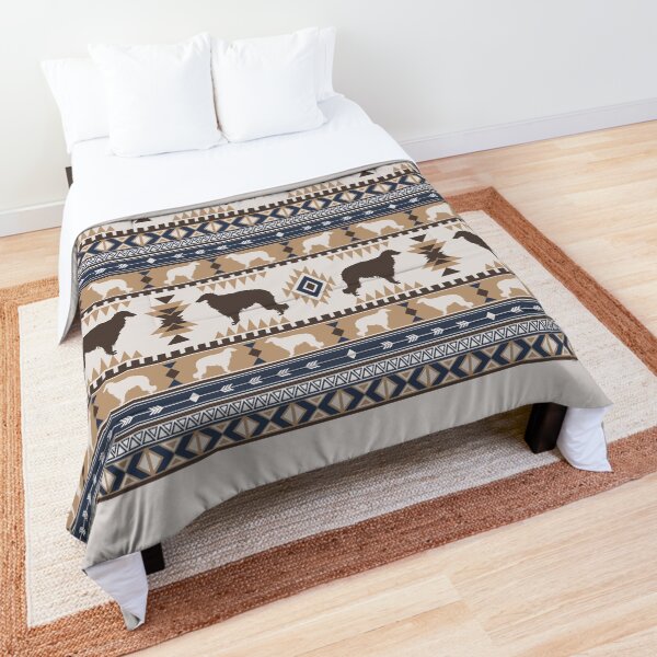 Boho dogs | Borzoi/ Russian wolfhound tan Comforter
