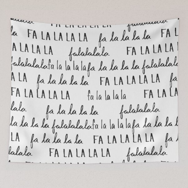 Item preview, Fa La La La La in White designed and sold by sarahrinouye.