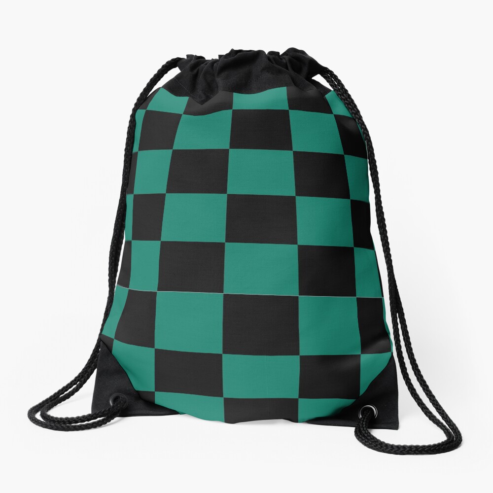Tanjiro pattern Drawstring Bag