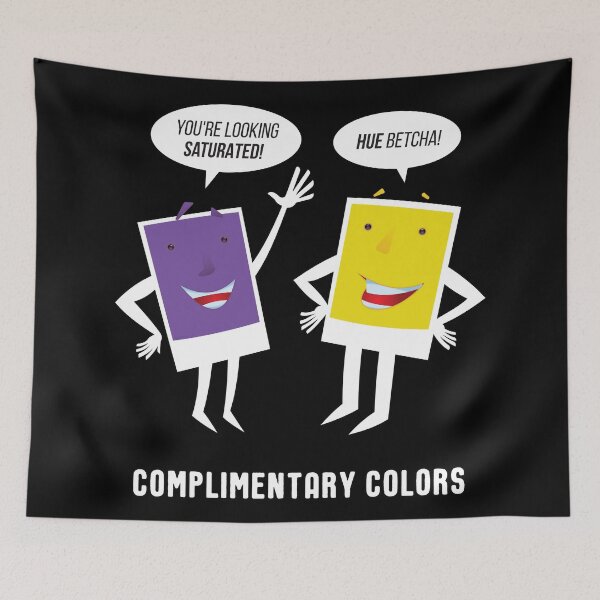 Item preview, Complimentary Colors Funny Character Design-Purple & Yellow designed and sold by danielliamgill.