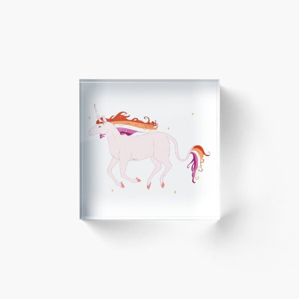 Licorne lesbienne Bloc acrylique