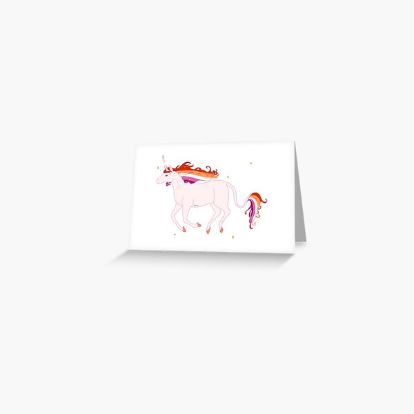 Licorne lesbienne Carte de vœux