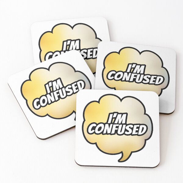 Item preview, I'm Confused Speech Bubble designed and sold by SassyClassyMe.