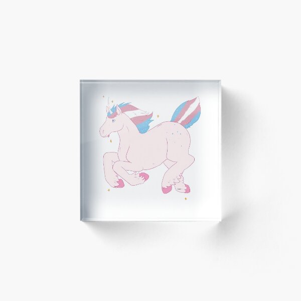 Licorne Trans Bloc acrylique