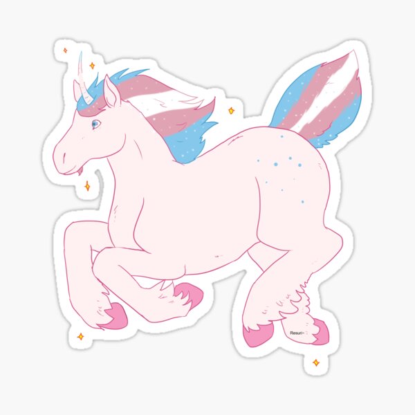 Licorne Trans Sticker