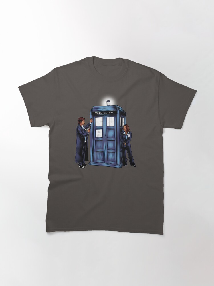 Thumbnail 3 of 7, Classic T-Shirt, The Agents have the Phone Box designed and sold by sugarpoultry.