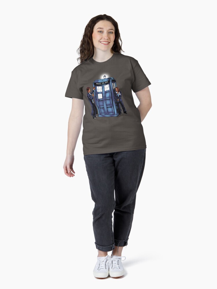 Thumbnail 4 of 7, Classic T-Shirt, The Agents have the Phone Box designed and sold by sugarpoultry.