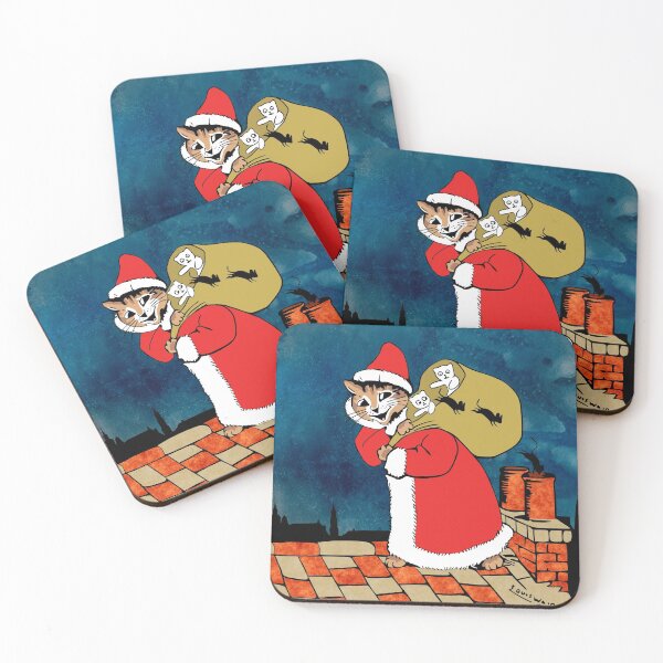 Item preview, Santa Cat Delivering Mice designed and sold by karwilberevivalcollection.