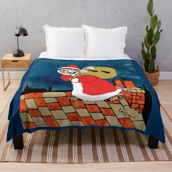 Item preview, Santa Cat Delivering Mice designed and sold by karwilberevivalcollection.