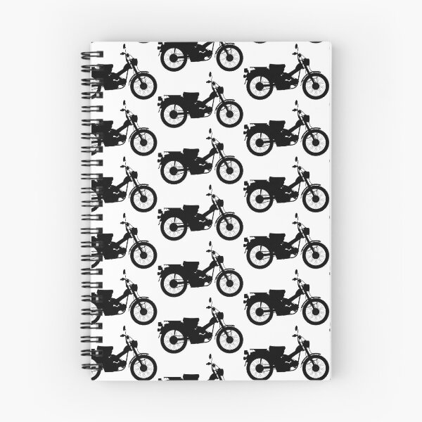 Aperçu de l'œuvre Vélo Postie Honda CT110 - Silhouette noire créée et vendue par StudioFloyd.