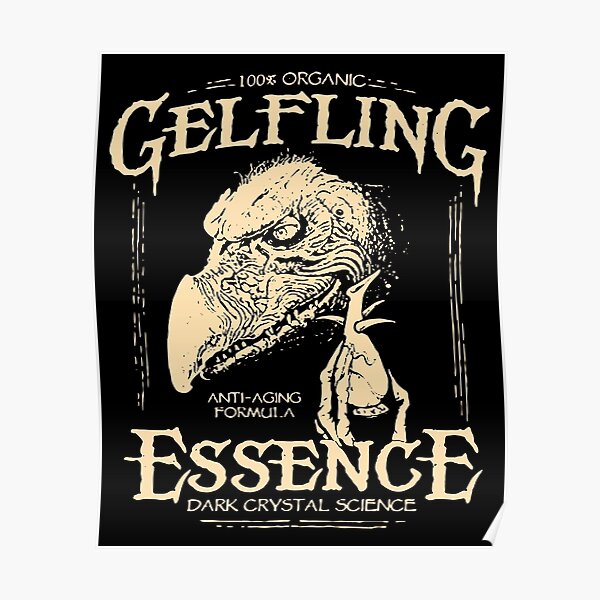 Organic Essence gelfling Dark Crystals 80s Film Wall Decor Poster No Framed