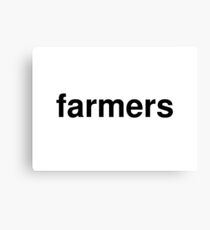 farmers Canvas Print