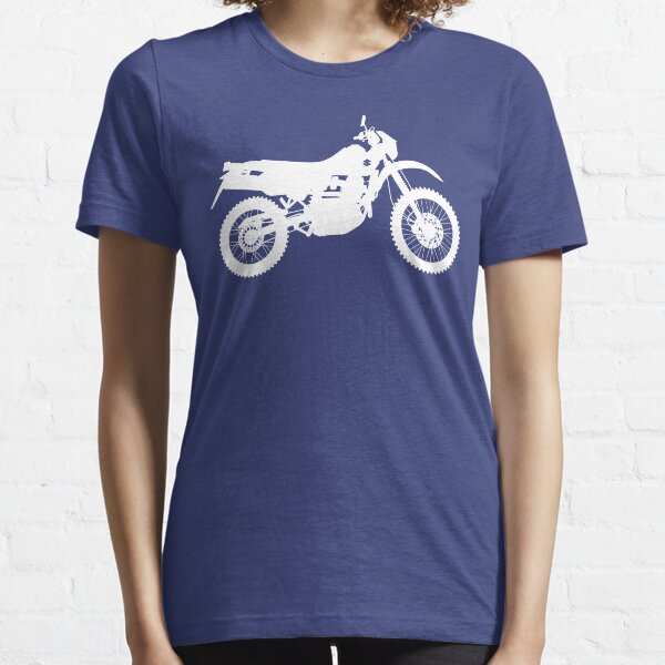 DR650 Motorcycle Silhouette - White Essential T-Shirt
