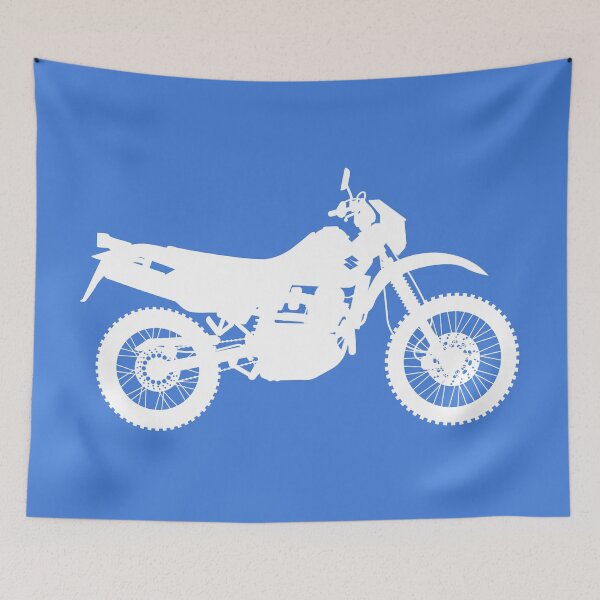 Item preview, DR650 Motorcycle Silhouette - White designed and sold by StudioFloyd.